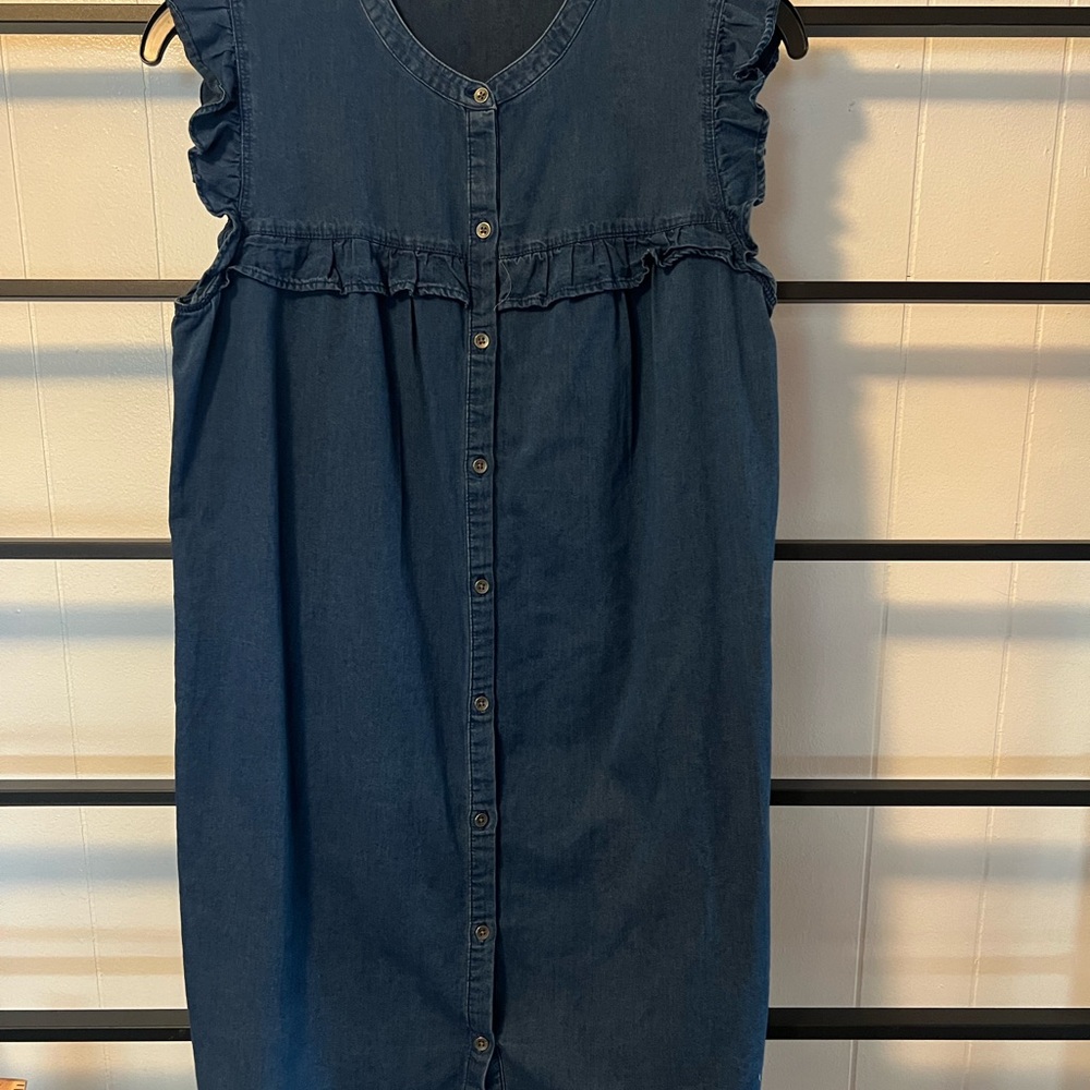 Denim Button-Down Dress, OLD NAVY, EUC, Size Small, F8